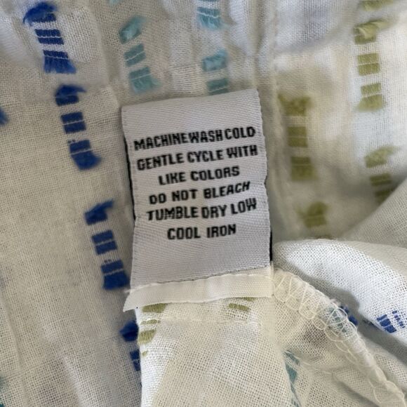 Habitat Lagenlook Tunic Top Large Artsy Art To Wear Textured Clipped Dobby Weave - Picture 11 of 12